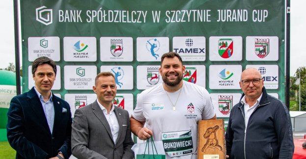Konrad Bukowiecki wynikiem 20,80 m zwyciężył w konkursie pchnięcia kulą podczas szóstej edycji mityngu Bank Spółdzielczy w Szczytnie Jurand Cup. Reprezentant Polski nie zdołał wprawdzie poprawić rekordu zawodów należącego do Michała Haratyka, ale ustanowił nowy rekord stadionu przy ulicy Śląskiej.